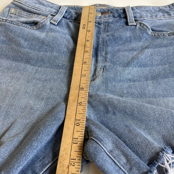 Joe’s High Rise Denim Blue Jean Cutoff Shorts Women's Size 29 Medium Wash - Picture 8 of 9